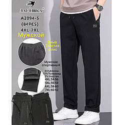 Зимові чоловічі спортивні штани на флісі "Фабричний Китай" (2 кольори в упаковці) Розміри: 52,54,56,58 (11245)