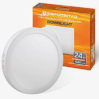 Світильник точковий накладний Євросвітло 24Вт коло LED-SR-300-24 6400К