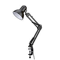 Настільна лампа Євросвітло Ridy-027 E27 зі струбциною чорна