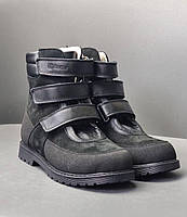 Дитячі підліткові ортопедичні демісезонні черевики на липучках 34 р, фото 4
