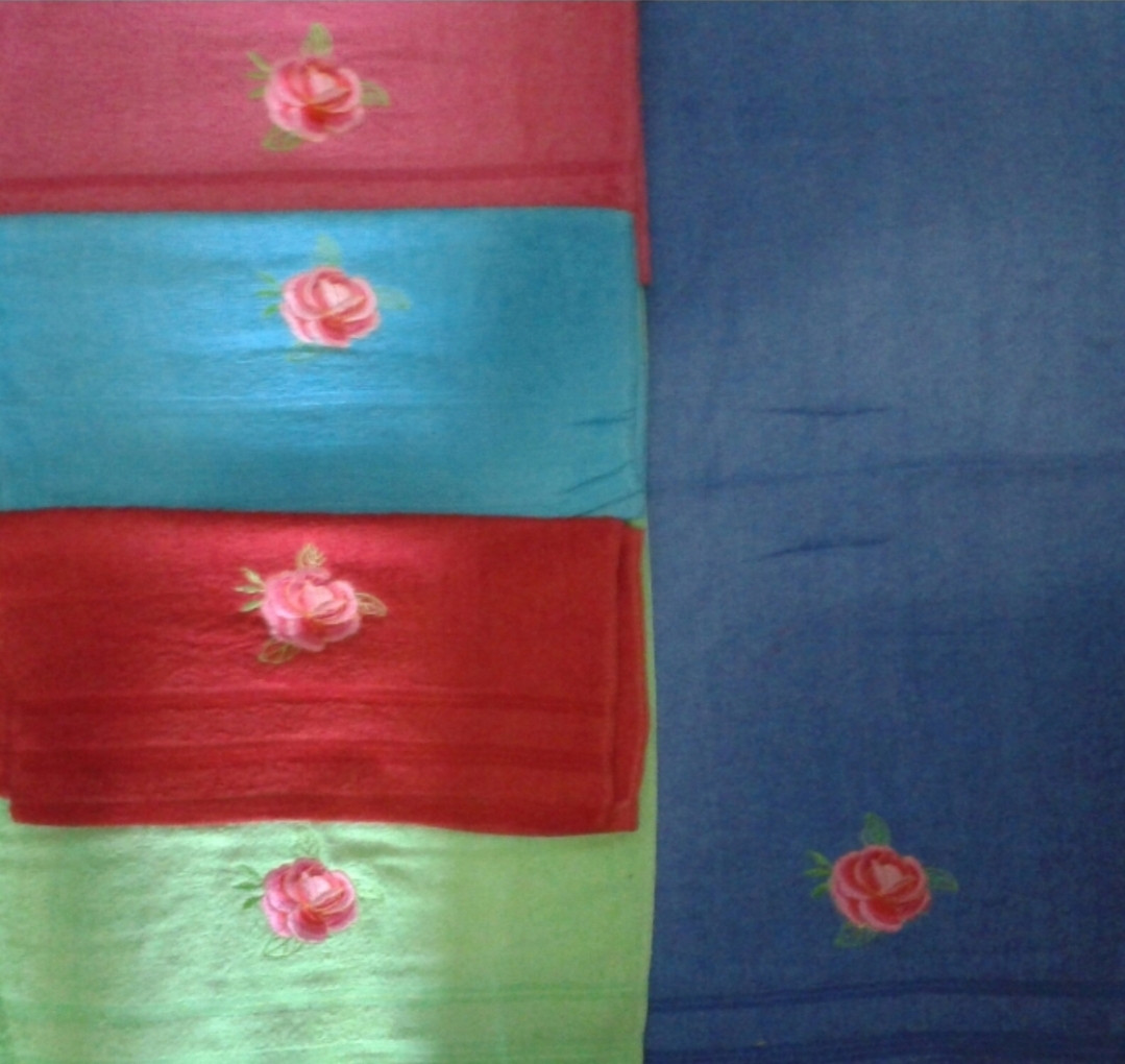 Махровий рушник лицевий Квіточка мод 038/1 (10), фото 1