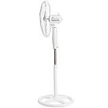 Підлоговий вентилятор ARDESTO FN-1608RW, механічне керування, 45 Вт, білий (SHiz16870), фото 2