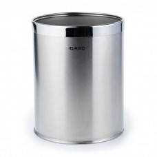 Відро для сміття в туалет матовий хром 10л Срібне відро для сміття Матовое ведро для мусора Кошики для сміття Урни підлогові, фото 1