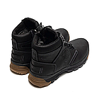 Зимові черевики для підлітка натуральна шкіра хутряна підстилка теплі зимові високі черевики шнурки блискавка, фото 4
