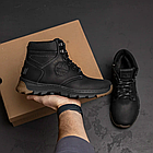 Зимові черевики для підлітка натуральна шкіра хутряна підстилка теплі зимові високі черевики шнурки блискавка, фото 6