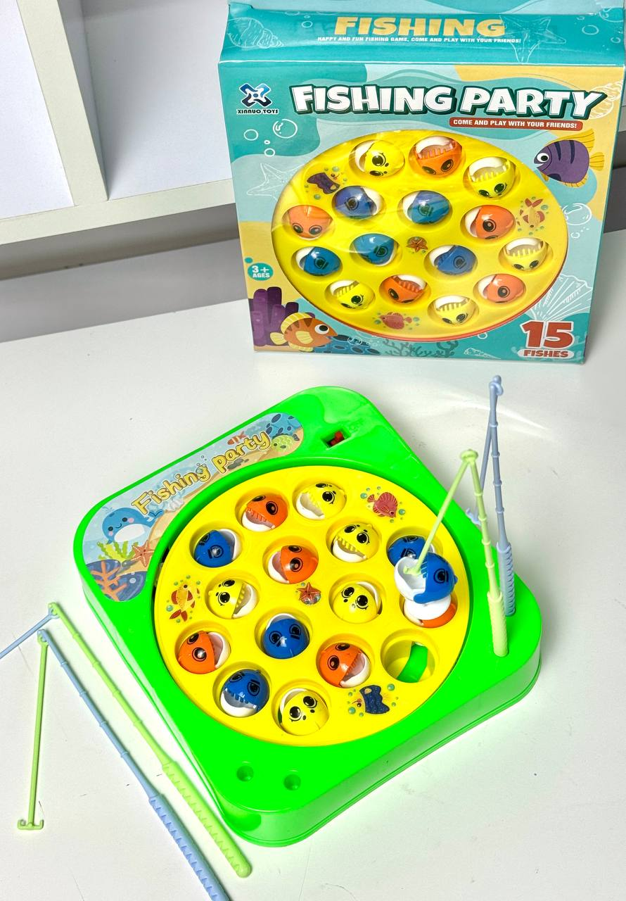 Дитяча розвиваюча гра 2688Z Механічна риболовля з Жовтою серединкою, фото 1