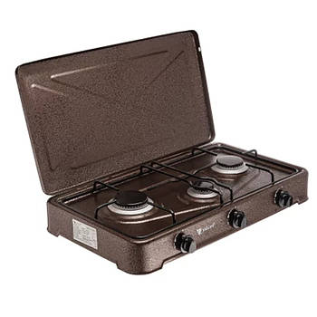 Настільна плита газова 3 конфорки 4350Вт, YUCEL O-300-LPG-CUPPER / Газова плита портативна