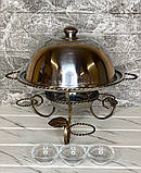 Садж кручений Premium соус, марміт, страва для подавання шашлику 36 см, фото 3