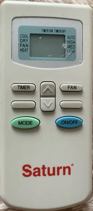 Пульт до кондиціонера Saturn, фото 1