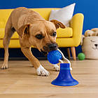 Іграшка для собак м'яч на мотузці з присоскою EL-1126, Синій / Гумова жувальна іграшка / М'ячик для тварин, фото 8