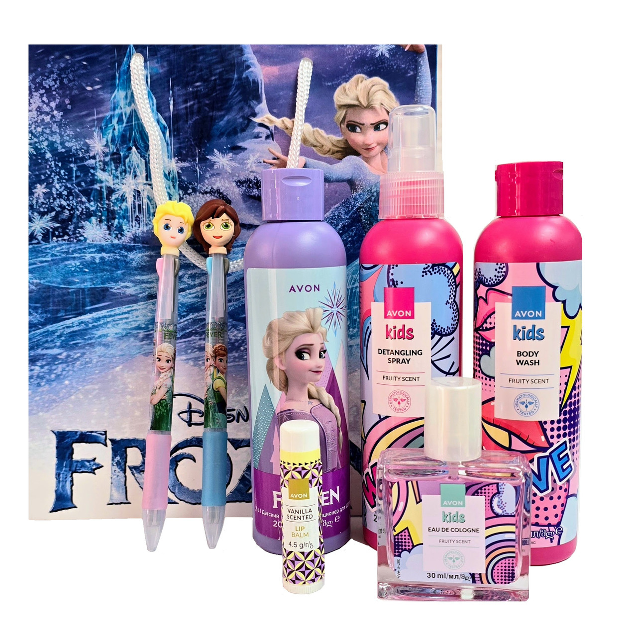 Набір для дівчаток з фруктовим ароматом (з 7 найменувань) AVON Disney Frozen KIDS FLORAL FRUITY, фото 1