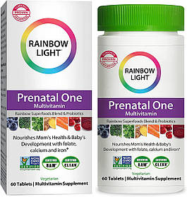 Мультивітаміни для вагітних, Prenatal One, Rainbow Light, 60 таблеток