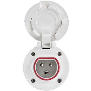 Виделка панельна 3 контактна, IP67, 230 В, 16 А, поліамід, Osculati., фото 1