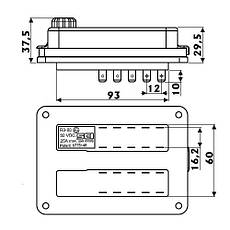 Коробка запобіжників (флажкових), на 10 запобіжників, 125×90 мм, Osculati., фото 3