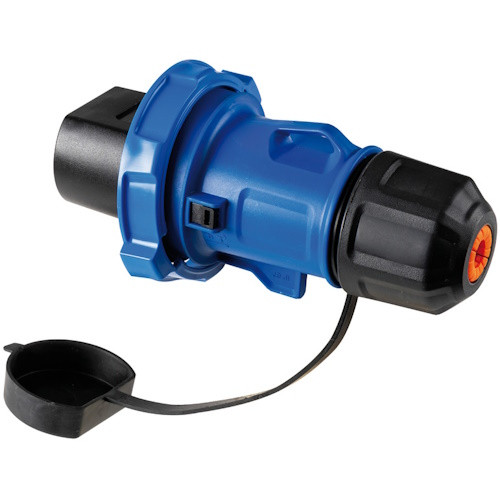 Розетка кабельна 3 контактна, IP67, 220 В, 32 А, поліамід, Osculati.