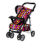 Коляска для ляльок Melogo «Серця» з регульованою ручкою, козирком, кошиком і бампером, фото 2