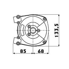 Редуктор кермовий Ultraflex T71FC, Osculati., фото 3