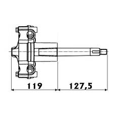 Редуктор кермовий Ultraflex T71FC, Osculati., фото 4