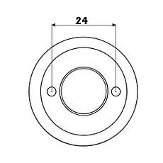 Обмежувач відчинення дверей, магнітний, 40х35 мм, хромована латунь, Osculati., фото 4