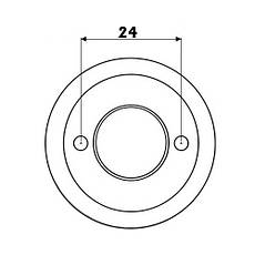 Обмежувач відчиняння дверей, магнітний, 40х50/82 мм, хромована латунь, Osculati., фото 4