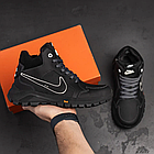 Підліткові зимові черевики з натуральної шкіри з хутром Winter Nike Air Max високі хутряні кросівки зі шкіри на товстій підошві, фото 6