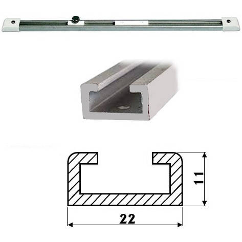 Рейка тентова для ковзних елементів, алюміній, Osculati., фото 1
