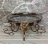 Садж кручений Premium виноградний лист соус чарки, марміт, блюдо для подавання шашлику 36 см, фото 3