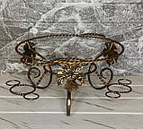 Садж кручений Premium виноградний лист соус чарки, марміт, блюдо для подавання шашлику 36 см, фото 4