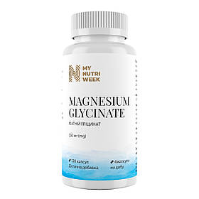 Магній гліцинат, Magnesium Glycinate, My Nutrі Week, 120 капсул