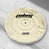 Круг мусліновий Sprut 100 мм x 50 шарів білий для полірування металу, каменю та скла