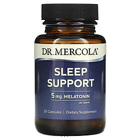 Підтримка сну, Sleep Support, Dr. Mercola, 5 мг, 30 капсул