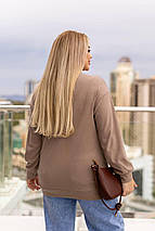 Жіночий гольф бежевий великого розміру батал Розміри: 48-50, 52-54, 56-58, фото 3