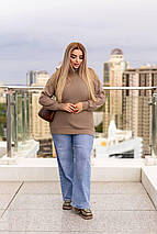 Жіночий гольф бежевий великого розміру батал Розміри: 48-50, 52-54, 56-58, фото 4