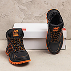 Підліткові зимові черевики з натуральної шкіри з хутром New Balance Orang високі хутряні кросівки зі шкіри на високій підошві, фото 7