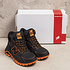 Підліткові зимові черевики з натуральної шкіри з хутром New Balance Orang високі хутряні кросівки зі шкіри на високій підошві, фото 9