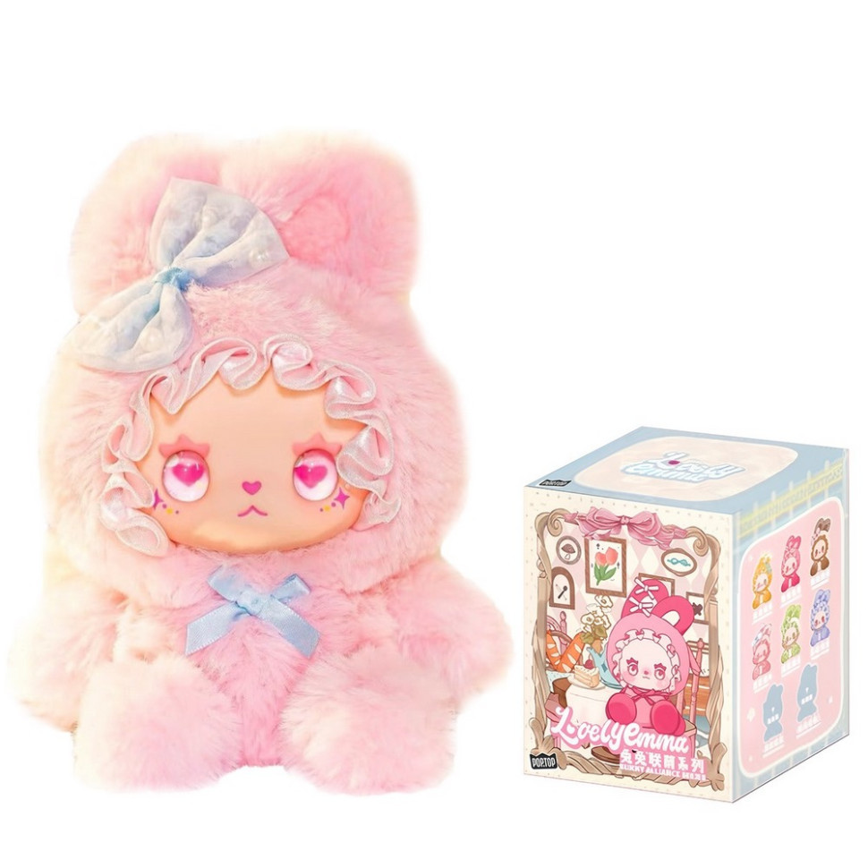 Колекційна м'яка іграшка з кільцем "Зайчики" POP TOP Lucky Emma MJ-000090 серії "Lovely Emma", фото 1