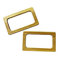 Комплект ручок для сумки дерев'яних прямокутні 15х9 см Натуральний