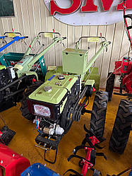 Мотоблок Forte МД-81Е LUX (фреза 1,2 м,) зелений