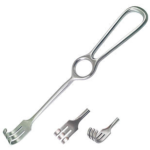 Гачок хірургічний 3 зубці тупий за Kocher Довжина 22 см SURGIWELOMED