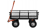 Садовий транспортний візок  Kraft&Dele KD3126 вантажопідйомність 400 кг чорний 125 л  для саду городу та  будівельних робіт., фото 7