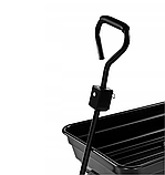 Садовий візок самоскидний Kraft&Dele KD3127  вантажопідйомність 300  кг чорний 75 л  для саду городу та  будівельних робіт, фото 9