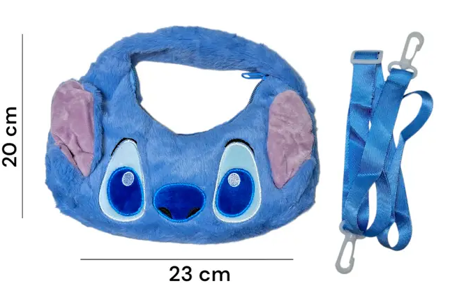 М'яка дитяча сумочка Стіч 20 х 23 см