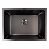 Кухонная мойка PVD черная 58*43 VALESO Handmade монтаж под столешницу (3.0/0.8) techno.store