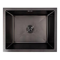 Кухонная мойка PVD черная СМ 54*44 VALESO Handmade (монтаж под столешницу) Аквалюкс
