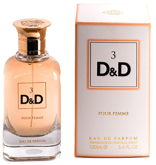 Парфумована вода для жінок Fragrance World D&D 3 Pour Femme Eau De Parfum 100 мл, фото 1