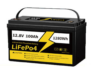 Акумулятор LiFePO4 IN-THERM 1280 W 12100 12 w 100 Ah(Китай). Гарантія 1 рік.