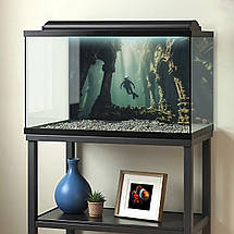 Наліпка для акваріума Дайвер на морському дні (400х650), фото 3