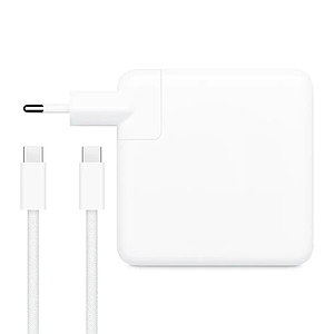 Зарядний пристрій 96W USB-C Power Adapter + кабель 2 м Woven для Apple MacBook (white)