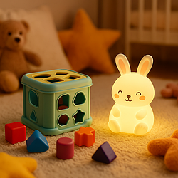 Перші іграшки: розвивальні сортери та нічники