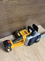 Садовая цепная аккумуляторная пила 48В 6А DeWalt 40 см мощная электрическая пила в кейсе для дома и сада